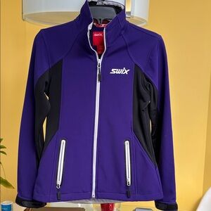 Swix Women's Performance Ski Jacket - Purple and Black